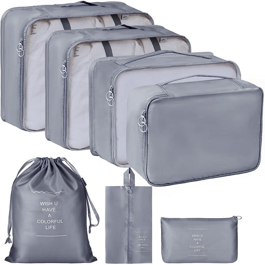 All-in-One 7-Piece Laundry Pouch Bag Set – Stylish, Lightweight & Perfect for Packing
